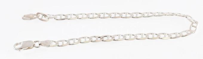 Ezüst(Ag) pálcikás karkötő, jelzett, h: 18,5 cm, nettó: 4,1 g