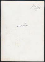 cca 1940-50 Botond Györgyi műkorcsolya bajnoknő díszes jelmezben a Városligeti Műjégpályán - háttérb...