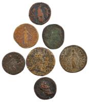 Római Birodalom 7db bronz érméből álló tétel, közte hamisak is! T:2-,3 Roman Empire 7pcs bronze coin lot in weaker condition, between them fakes! C:VF,F