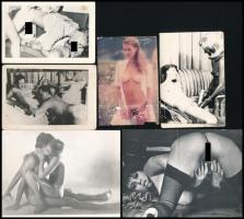 10 db amatőr erotikus / pornográf fotó, vegyes méretben és állapotban
