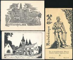 7 db ex libris és grafikus nyomtatvány, vegyes méretben és állapotban