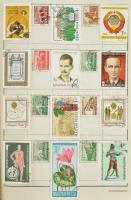 Magyar bélyegek főleg az 1960-1970-es évekből 19 db maradék közepes cserefüzetben, benne sok másodpéldány