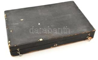 Berndorf alpakka 6 személyes evőeszköz készlet díszdobozban. Jelzett. Doboz erősen sérült