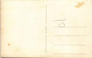 Aldebrő (?), Poór Mátyás cséplőgépe, cséplés. photo (fl)