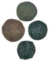 Bizánci Birodalom ~6-10. század 4db-os érmetétel T:2-,3 Byzantine Empire ~6th-10th century 4pcs coin lot C:VF,F