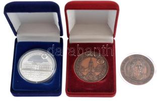 ~1993. "Jászfényszaru város" 3xklf emlékérem (ebből 2db bronz és 1db ezüstözött fém), 2db ...