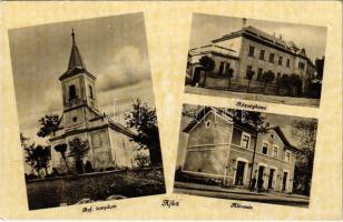 Ajka, Református templom, vasútállomás, községháza