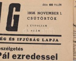1956 Az Igazság című forradalmi újság október 30., november 1-2-3-i száma