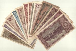 1945-1946. 50P-10.000.000BP (17db) T:II-III- közte anyaghiányosak is