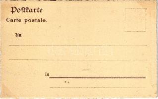 Freiburg, Bierstall Bechinger / beer hall, inn advertisement. Kunstanstalt Reisinger & Co. litho...