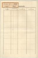 Sárvár 1926. "Sárvári Első Takarékpénztár" névre szóló részvénye 35P-ről, szelvényekkel, s...