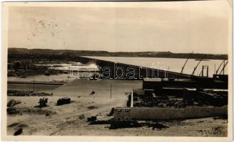1928 Aswan, Assuan; dam (cut)