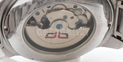 DeLorean DL02-1803 automata, kronográfos karóra. Fém tok, fém szíj, működő, jó állapot. Pót szemmel....