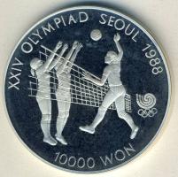 Dél-Korea 1987. 10.000W Ag "Olimpia-Röplabda" T:PP