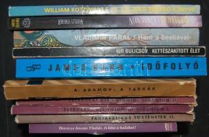 Vegyes nyomtatvány tétel, benne: 10db Sci-fi könyv közte ex-librisszel ellátottak is, 8db verses köt...