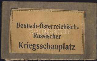 1916 I. vh. keleti front térkép léghajókikötőkkel vászonra kasírozva / WW. I. map of the eastern-front on linen 90x75 cm