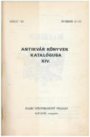 1980 Állami Könyvterjesztő Vállalat antikvár könyvaukció, antikvár könyvek katalógusa XIV., Bp., 198...