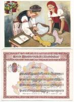 28 db MODERN használatlan magyar irredenta reprint képeslap + 1 matrica