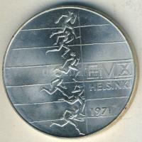 Finnország 1971. 10M Ag "Atlétikai EB" T:BU Eredeti tokban, tanúsítvánnyal!
