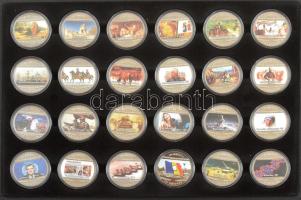 Libéria 2001. 10$ "Szabadság pillanatai" multicolor érmesorozat 20xklf darabja eredeti dís...