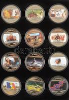 Libéria 2001. 10$ "Szabadság pillanatai" multicolor érmesorozat 20xklf darabja eredeti dís...