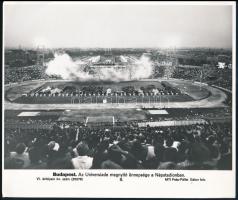 Universiade megnyitója a Népstadionban, MTI sajtófotó, 21×24,5 cm