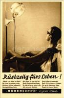 Rüstzeug fürs Leben! "Höhensonne" - Original Hanau / German tanning lamp advertisement