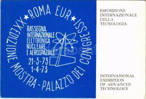 Esposizione Internazionale della Tecnologia. Rassegna Internazionale Elettronica, Nucleare e Aerospaziale Roma 1973 / International Exhibition of Advanced Technology in Rome + So. Stpl. (EK)