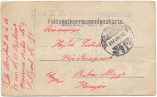 1917 Tábori Postai Levelezőlap / Feldpostkarte / WWI Austro-Hungarian K.u.K. military field postcard...