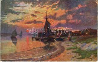 Sunset art postcard (EK)