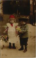 1911 Children with flowers (fa)