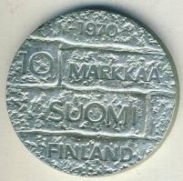 Finnország 1970. 10M Ag "Paasikivi elnök" T:BU Eredeti tokban, tanúsítvánnyal!