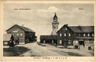 Großer Feldberg, Grosser Feldberg im Taunus; Restauration, Gasthaus, Altes Feldberghaus / lookout tower, tourist house, restaurant (EK)