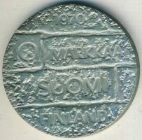 Finnország 1970. 10M Ag "Paasikivi elnök" T:BU Eredeti tokban, tanúsítvánnyal!