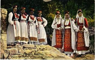 Dubrovnik, Ragusa; Konavoke et Hercegovke (Costumes nationales) / Croatian folklore, traditional costumes (EK)