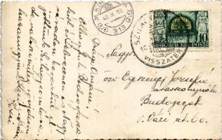 1940 Szilágysomlyó, Simleu Silvaniei; látkép, vasútvonal / general view, railway line. photo + "...