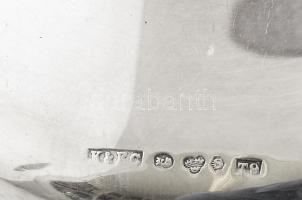 Ezüst (Ag) 1 pár szombati gyertyatartó, mester: K&BC, Svégország, Göteborg, 1969. Jelzett, töltö...