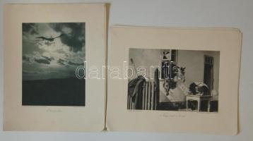 Az "Érdekes újság" harctéri pályázatára beküldött 9db mű nyomdai változata (28 x 35cm)