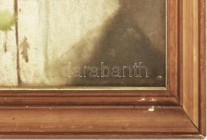 Kocsiné Gerencsér Anna (1911-2003): Esztergomi részlet. Pasztell, papír. Dekoratív, üvegezett, kissé...