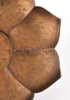 Réz gyertyatartó, d: 18 cm