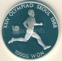 Dél-Korea 1986. 10.000W Ag "Szöuli olimpia-maraton" T:PP