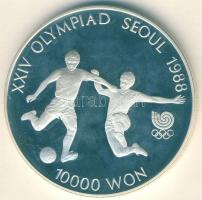 Dél-Korea 1988. 10.000W Ag "Olimpia-labdarúgás" T:PP