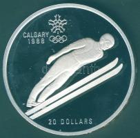 Kanada 1987. 20$ Ag "Téli olimpia-síelés" T:PP
