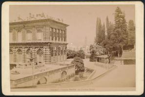cca 1900 Firenze, Palazzo Vecchio, keményhátú fotó 10,5×16 cm