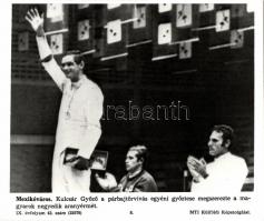 15db eredeti nagyméretű fekete-fehér fotó az MTI külföldi képszolgálatától (Kulcsár Győző, Jimmy Hin...