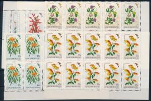 1991 Földrészek virágai (II.) - Amerika sor ívsarki 10-es tömbökben (4.000)