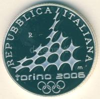 Olaszország 2005. 5€ Ag "Téli olimpia-korcsolya" T:PP Csak 40.000db!