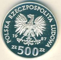 Lengyelország 1987. 500Zl Ag "Olimpia-lovaglás" T:PP Csak 15.000db! Tanúsítvánnyal!