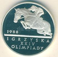 Lengyelország 1987. 500Zl Ag "Olimpia-lovaglás" T:PP Csak 15.000db! Tanúsítvánnyal!