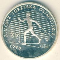 Lengyelország 1987. 1000Zl próba! "Téli olimpia-terep sí" T:PP Csak 500db! RR!! Tanúsítván...